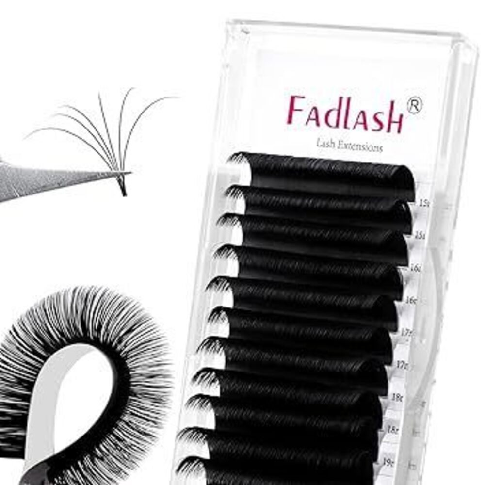 Eyelash Extensions D Curl 0.07 15-20Mm Mixed Tray Easy Fan Lash Extensions
